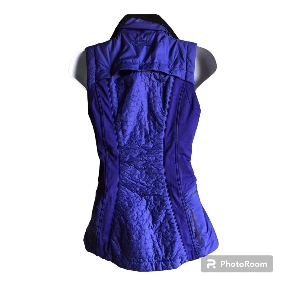 Athleta indigo zip up sprinter vest xxs